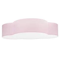 Wolkenlampe Rosa Stoff 62 cm lang 4x E27 Baby Kinder