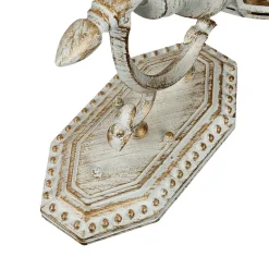 XL Außenleuchte Weiß Gold IP44 Vintage Kugel Schirm