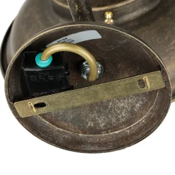 XL Außenwandleuchte Amalfi Echt-Messing Handarbeit