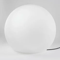 XXL Gartenlampe in Weiß Kugel Schirm Ø80cm