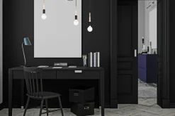 XXL Hängelampe Spider verstellbar L:400 cm E27 Schwarz